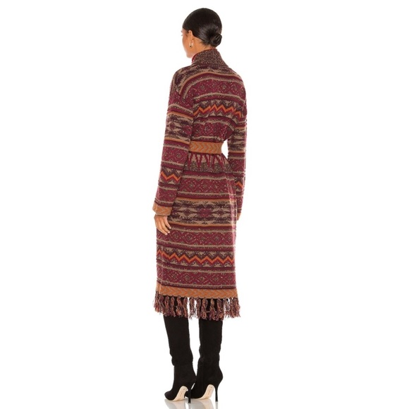 $378 HOUSE of HARLOW x REVOLVE NAVAJO SWEATER RALPH LAUREN BLANKET DUSTER BOHO - Picture 7 of 7